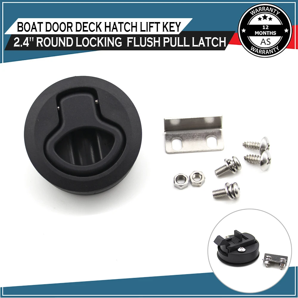 Chiavistello Per Portello A Filo Tondo Per Camper Caravan Boat Marine Deck Hatches Lift Pull Door Locking Locker Yacht Non Key