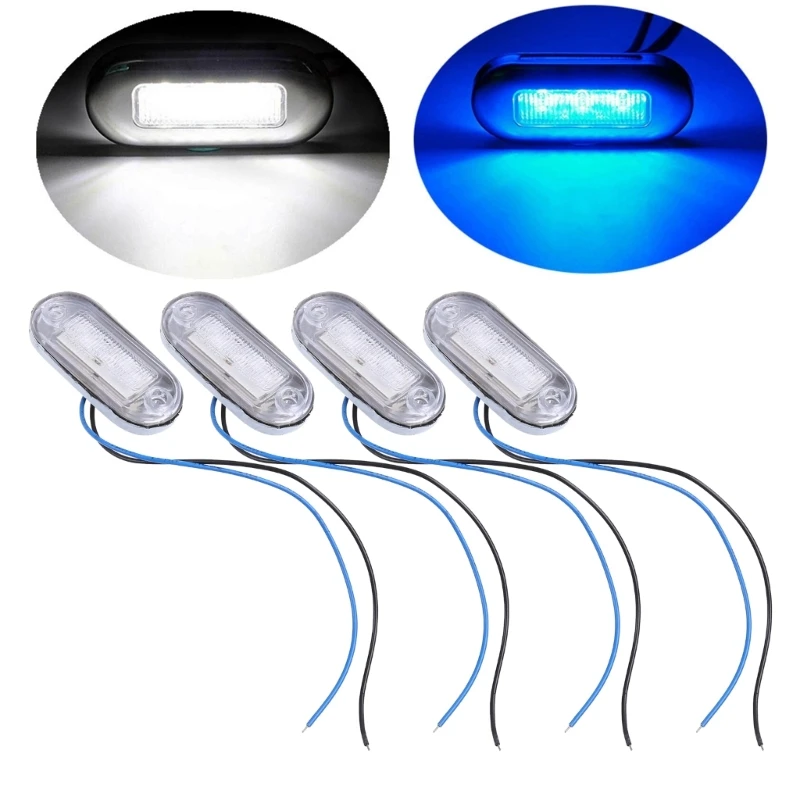 Marine Boat Led Luce Di Cortesia White Cabin Deck Gangway Stair Fanale Posteriore Yacht 4X Lx0E