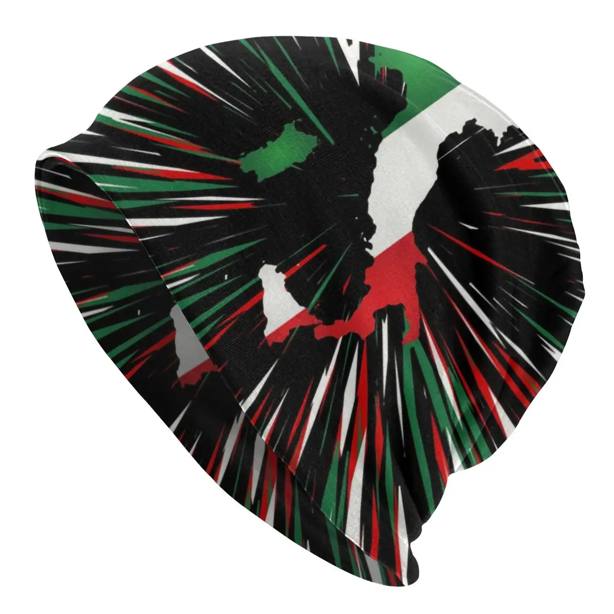 Cool Essence Of Italy Map Beanie Cap Unisex Winter Warm Bonnet Homme Cappelli Lavorati A Maglia Berretti Patriottici Italiani Berretti Per Uomo Donna