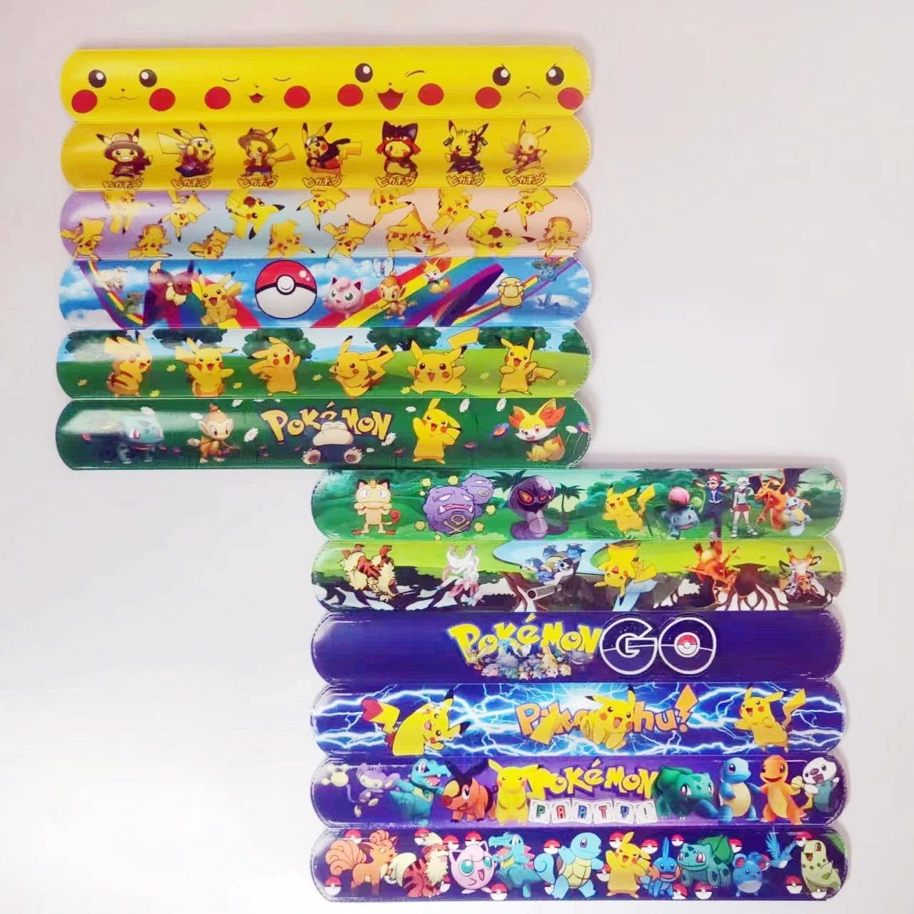Pokemon Slap Bracciali Pikachu Figurine Anime Wristband Bambino Pocket Band Puzzle Toys For Boys Girls Birthday Party Gifts Toys