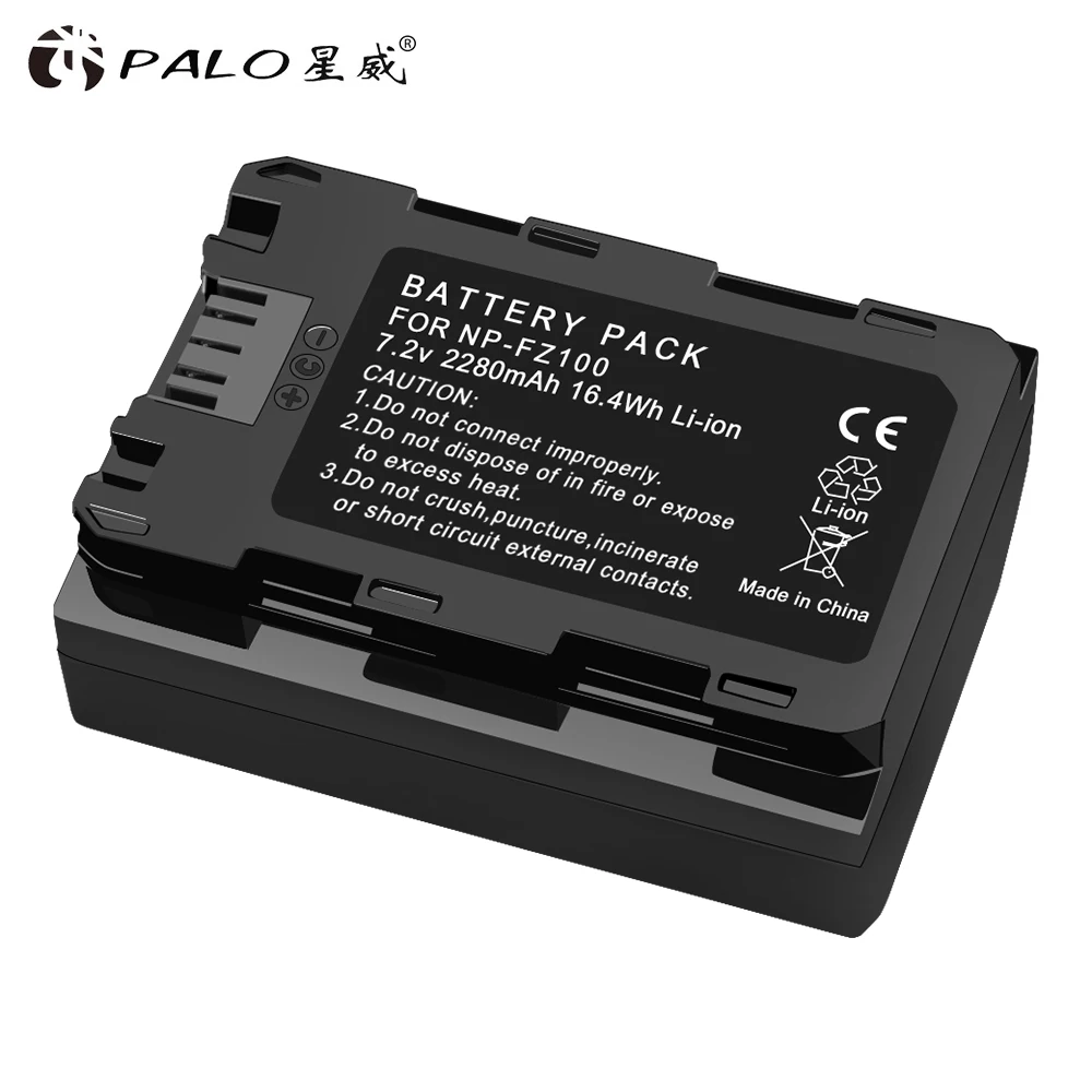Palo Np Fz100 Np-Fz100 2280Mah Fz 100 Batteria Batterie Per Sony Np Fz100 Batteria Per Sony A9, A7R Iii, A7 Iii Dslr Camera