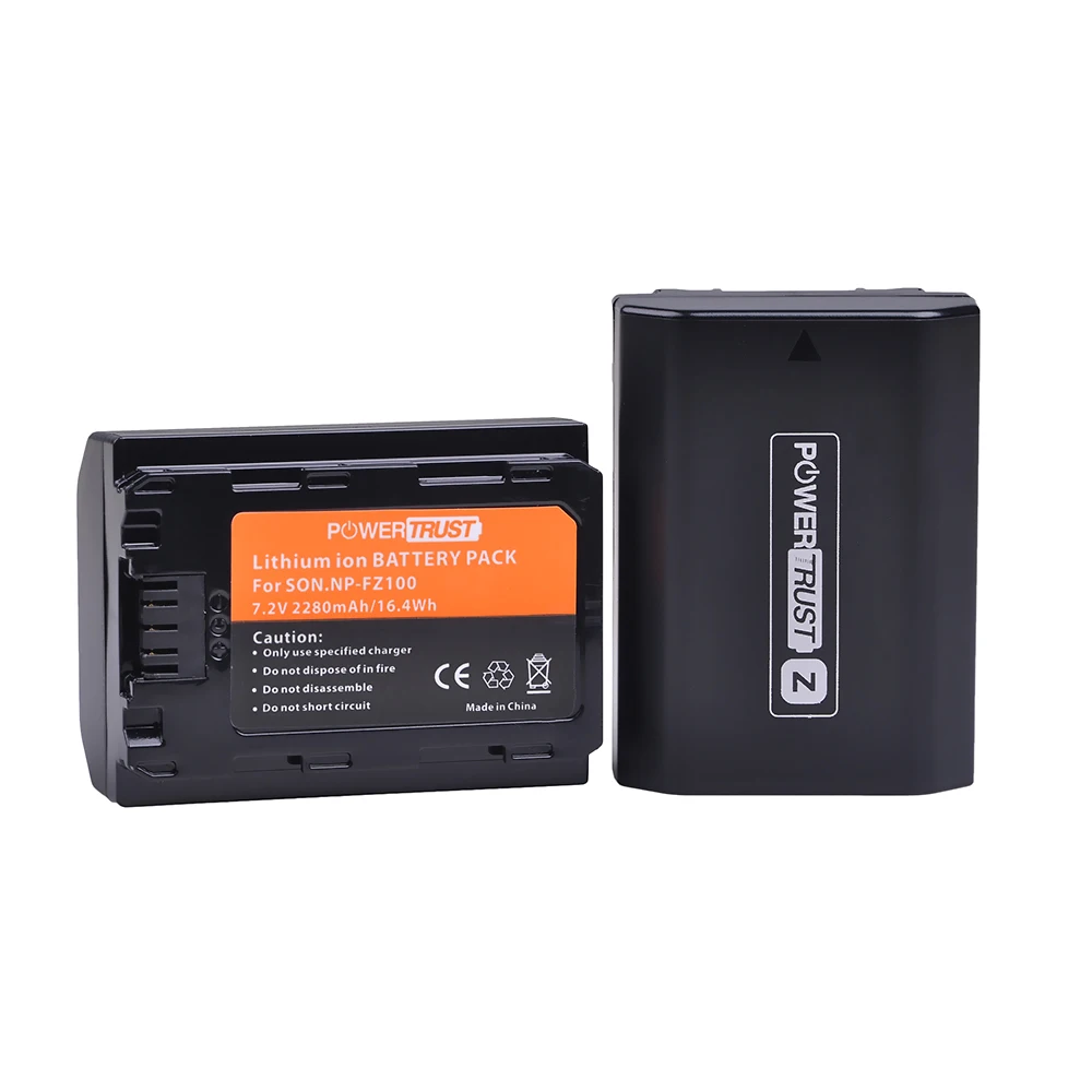 Powertrust 2280Mah Np-Fz100 Npfz100 Batteria Per Sony Bc-Qz1, Sony A9, A7R Iii, A7 Iii, Ilce-9