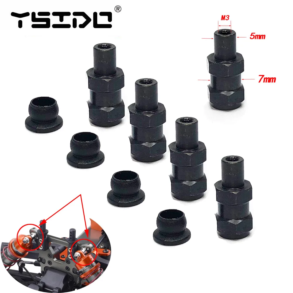 Ysido 1:8 Supporto Boccola Ammortizzatore Per Zd Racing Hobao Arrma 1/8 Rc Buggy Truggy Monster Cars