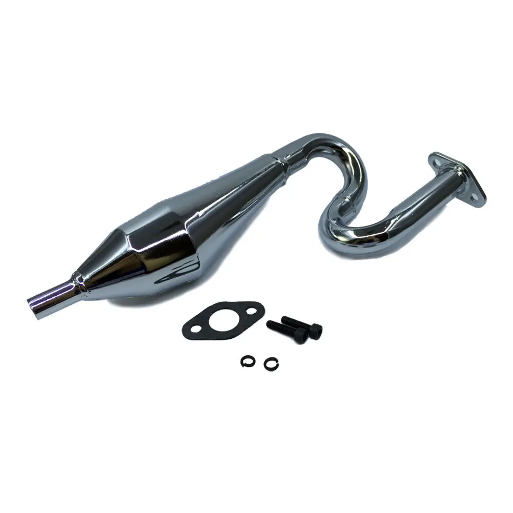 Tubo Di Scarico In Metallo Per 1/5 Fs Racing Mcd Fg Cen Reely Buggy Truggy Mt Sc Truck Parts