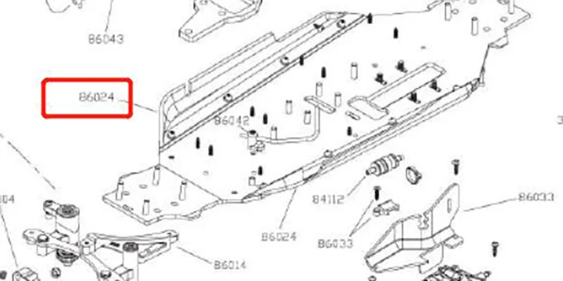 Protezione Laterale Originale Ofna/Hobao Racing 86024 Per Hyper 1/8 St Pro/Rtr Truggy