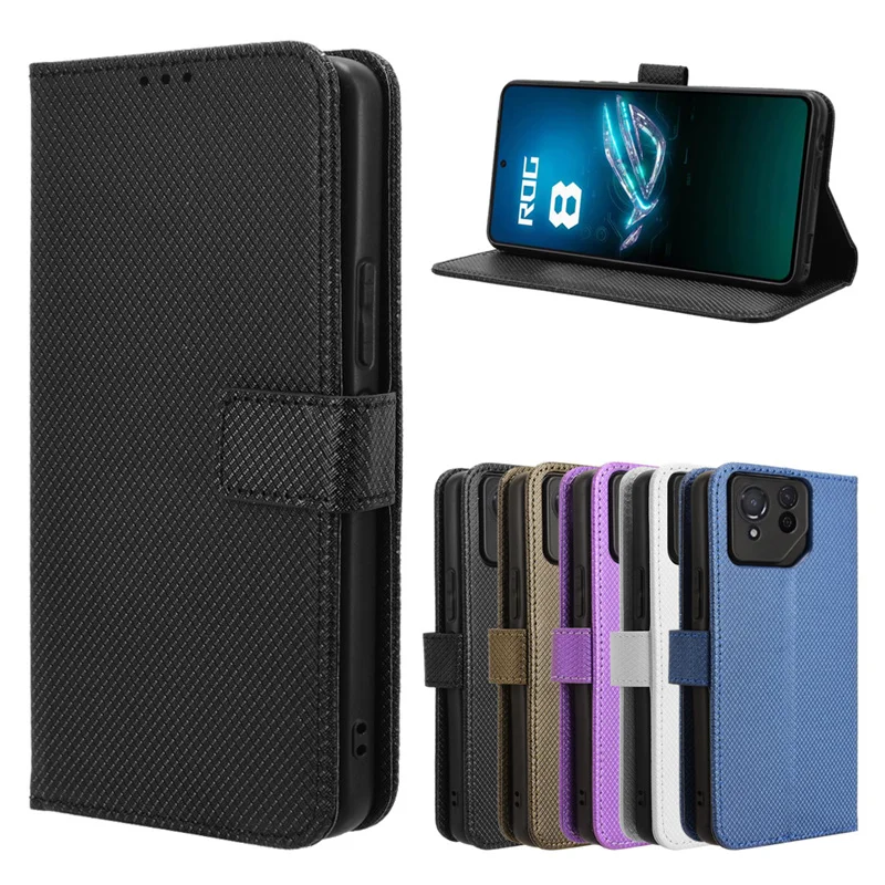 Per Asus Rog Phone 8 Pro Custodia In Pelle Portafoglio Flip Case Per Rog Phone 8 Pro/Rog 8 Pro Cover Coque Fundas Custodia Per Telefono Paraurti