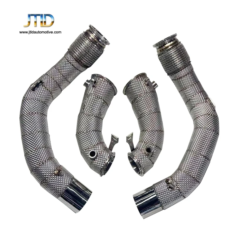 Jtld Performance Acciaio Inossidabile Con Scarico A Scudo Termico Downpipe Catless Per Bmw F95 X5M F96 X6M Race Downpipe 2021 Provetta