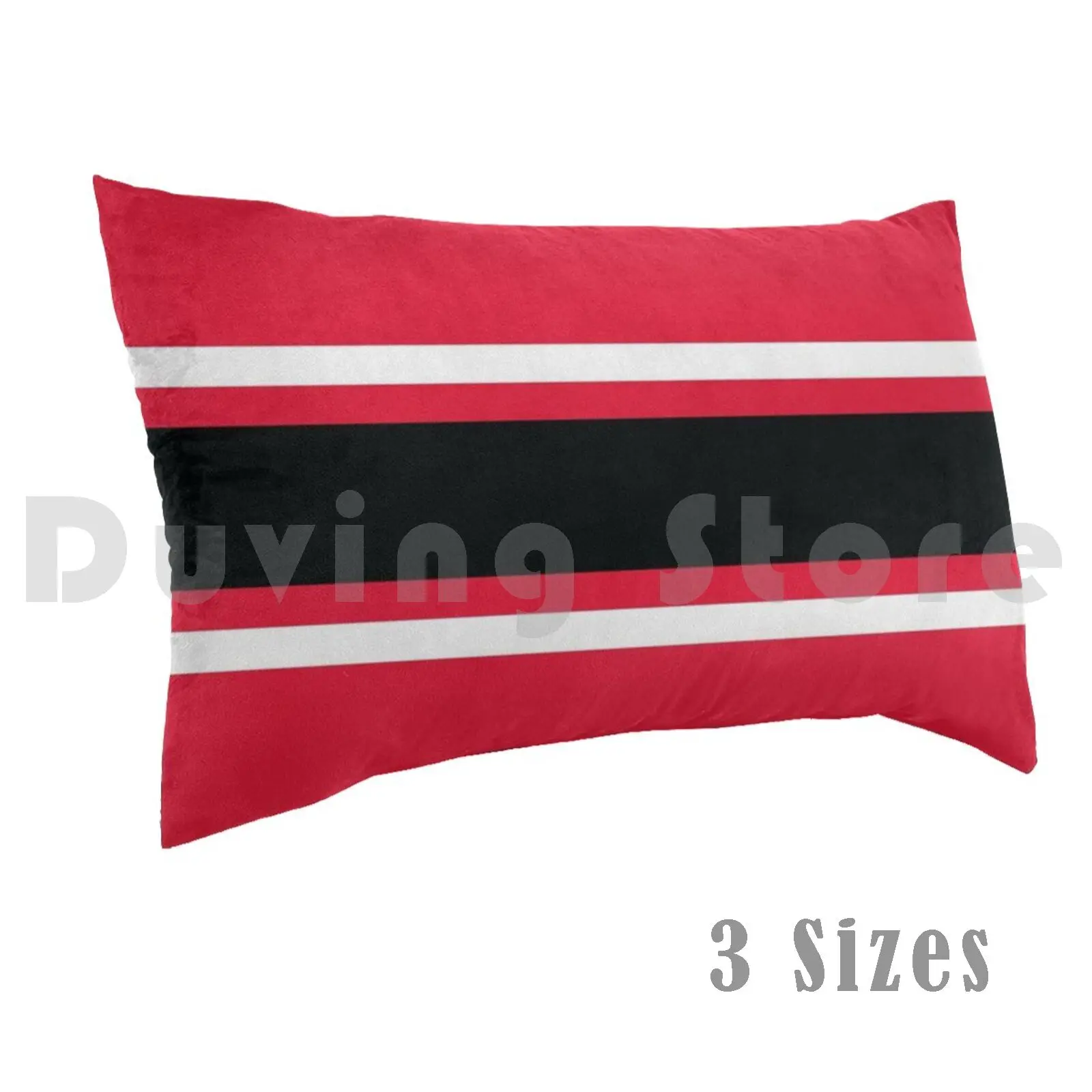 Federa Per Cuscino A Righe Power Nera, Bianca E Rossa Fai Da Te 50X75 Atlanta Atl Georgia Ga Bulldogs Falcons Hawks
