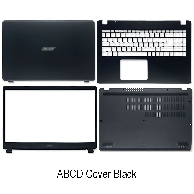 Nuovo Per Acer Aspire 3 A315-54K A315-42 A315-42G N19C1 Laptop Lcd Cover Posteriore Cornice Frontale Cerniere Lcd A B C D Cover Nero