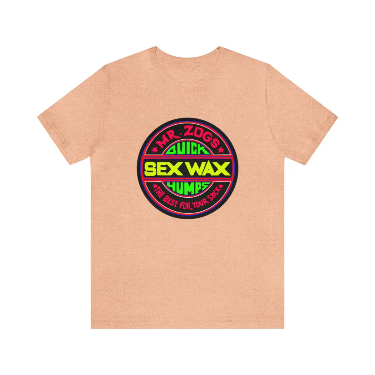 Mr. Zogs Sex Wax Large Neon Logo Premium Unique Color T-Shirt Outlaw Surf