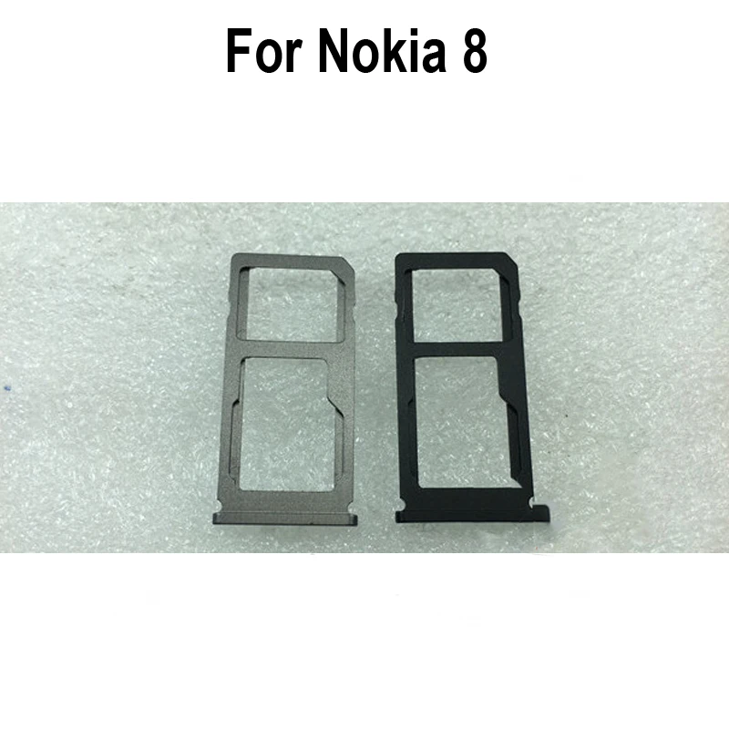 Vassoio Per Scheda Sim Argento Originale 100% Per Nokia 8 Vassoio Per Scheda Sd Supporto Per Scheda Sim Cassetto Per Scheda Sim Per Nokia 8 Parti