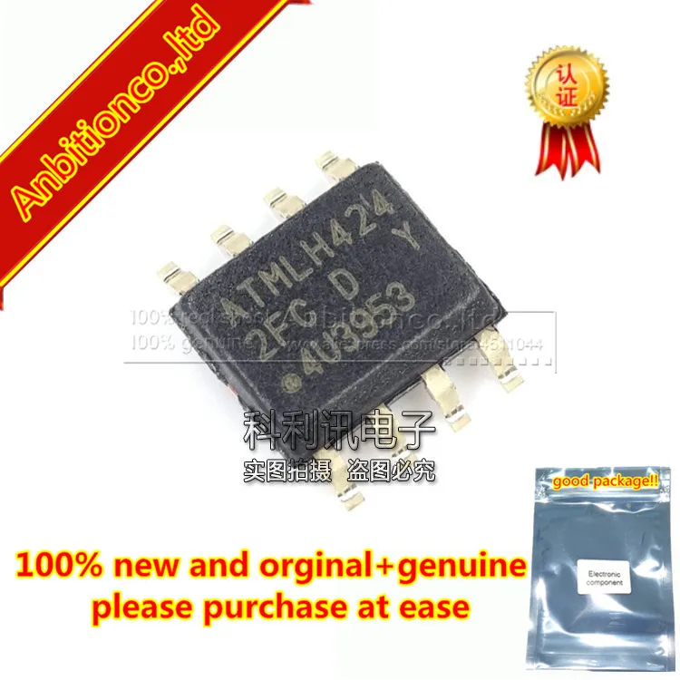 10 Pz 100% Nuovo E Originale At24C512C-Sshd-T 2Fc 24C512 Sop8 I2C-Compatiable (2 Fili) Eeprom Seriale 512-Kbit In Magazzino