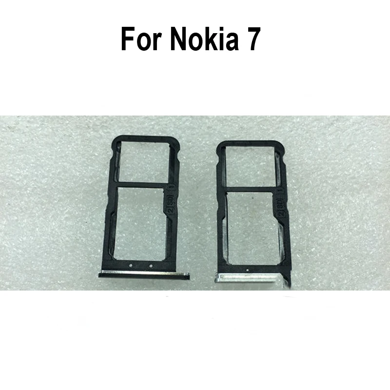 Vassoio Per Scheda Sim Argento Originale 100% Per Nokia 7 Vassoio Per Scheda Sd Supporto Per Scheda Sim Cassetto Per Scheda Sim Per Nokia 7 Parti
