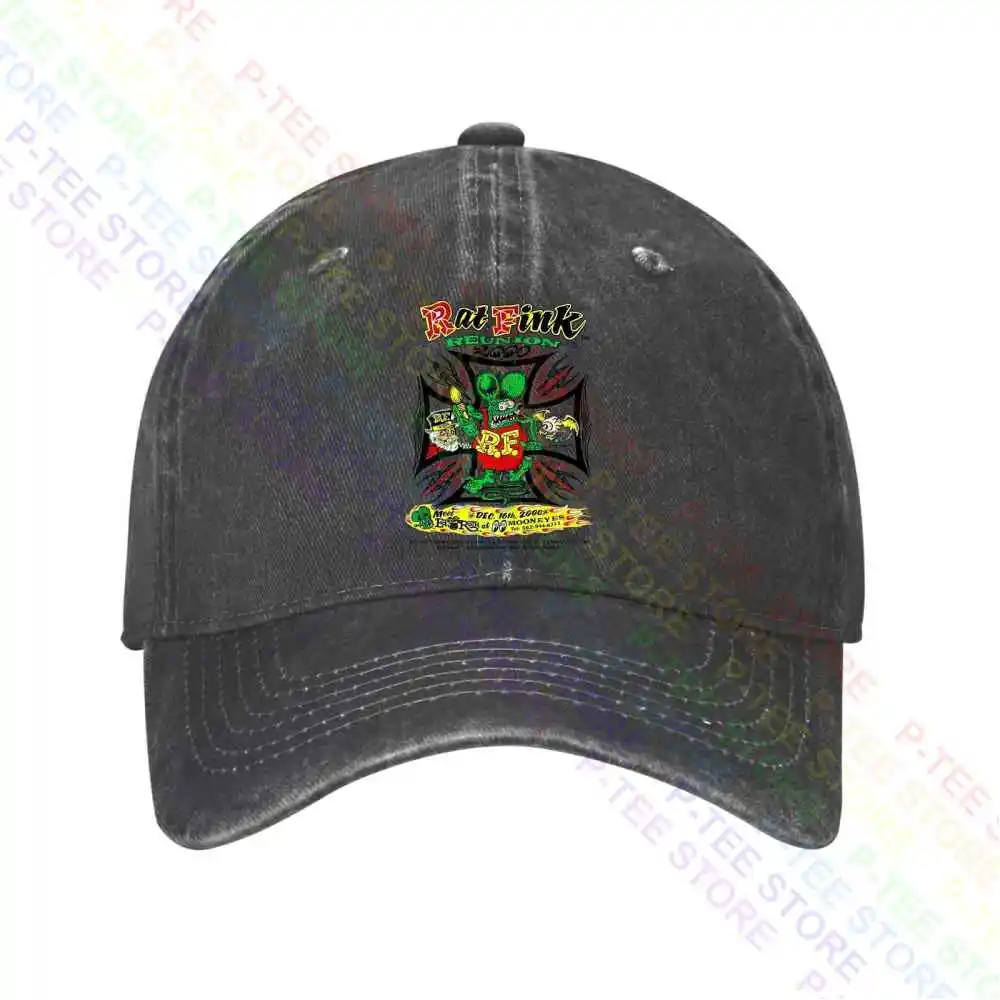 Rat Fink Reunion 2000 Autographed By Ed Roth Berretto Da Baseball Cappellini Snapback Cappello Da Pescatore Lavorato A Maglia