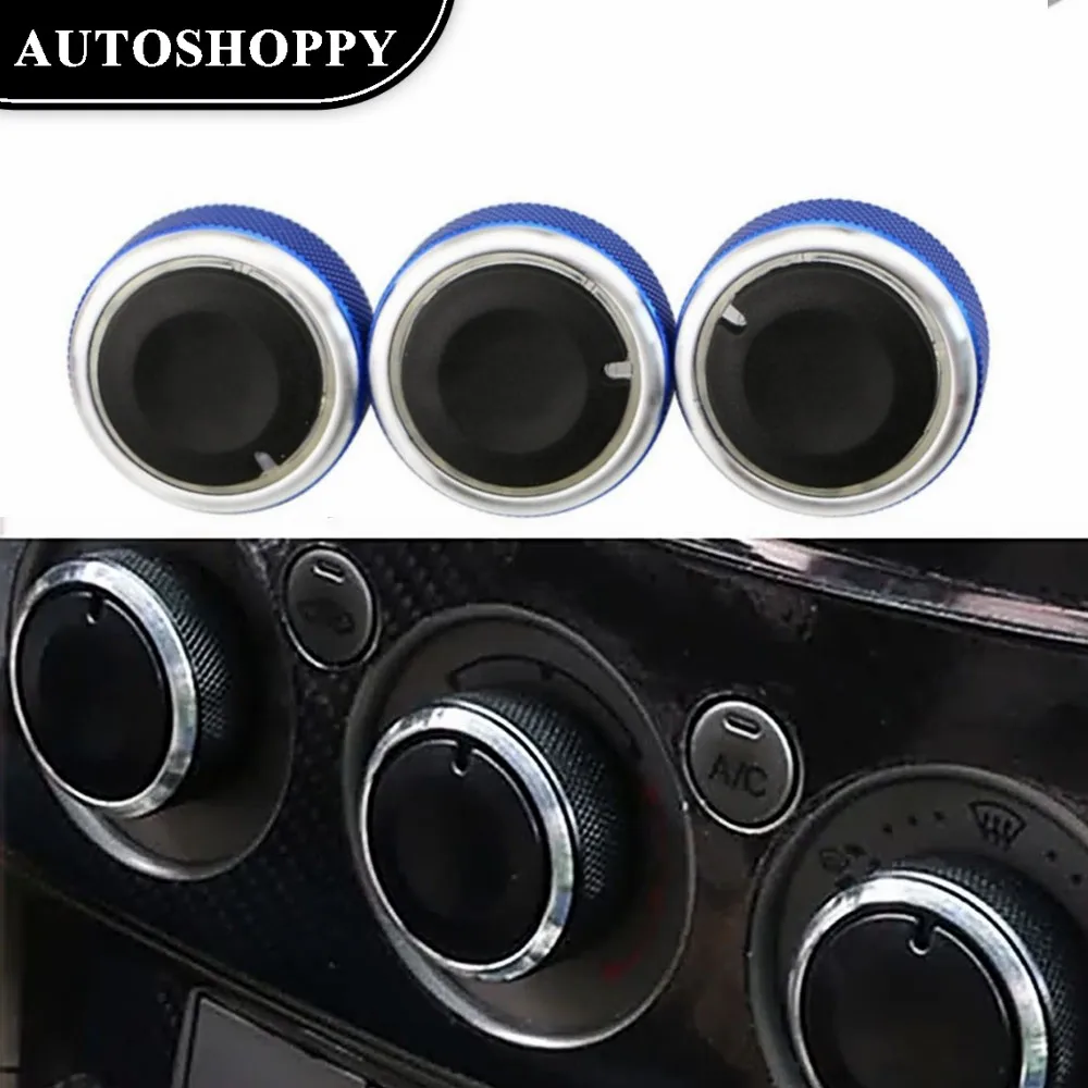 Fashion Aluminum Alloy Car Air Condition Button Knob Ac Switch Knob For Ford Focus 2 3 Mk2 Mk3 St Rs For Ford Mondeo Accessories