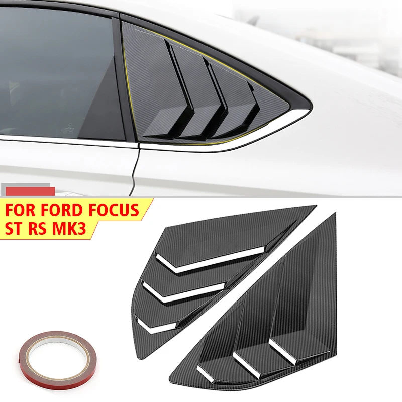 Sfiato Per Persiane Laterali Per Finestre In Fibra Di Carbonio Adatto Per Ford Focus St Rs Mk3 Hatchback