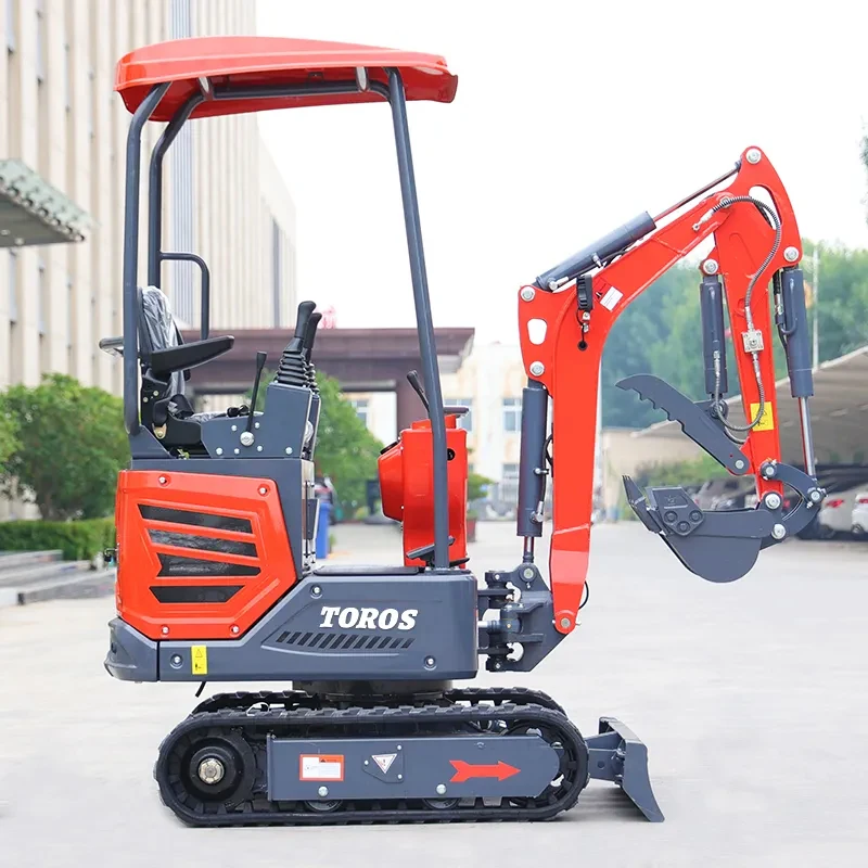 Cina Mini Escavatore Diesel 1.2Ton Produttore Macchine Movimento Terra Prezzo Piccolo Escavatore 1200Kg Mini Escavatore Multifunzionale