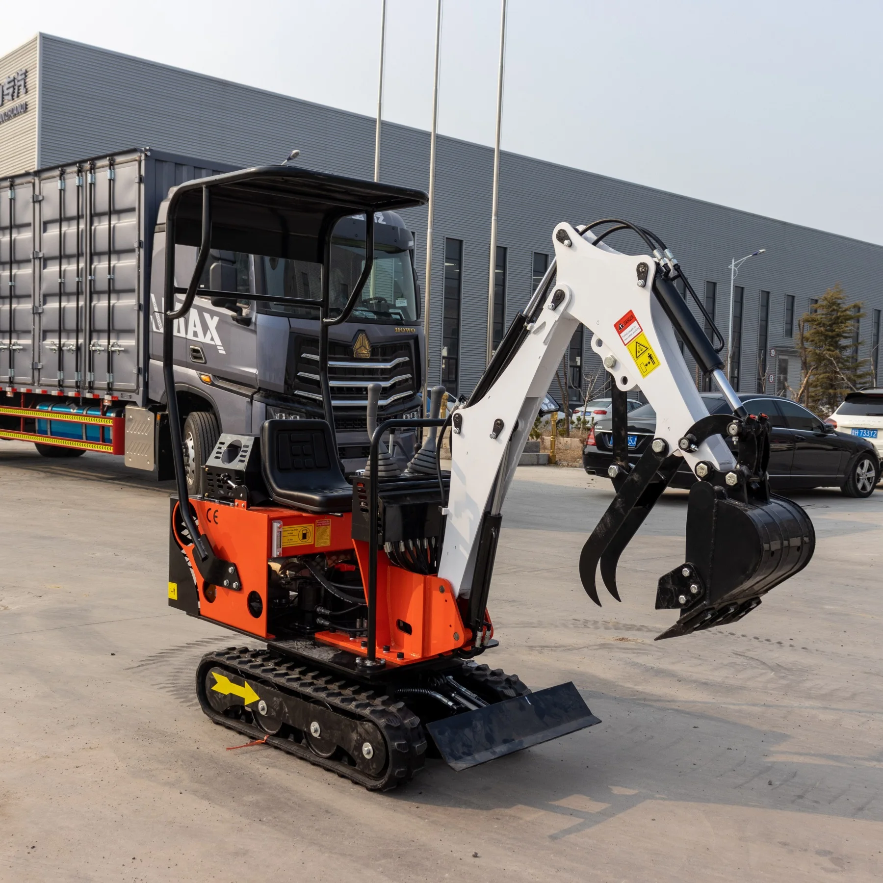 0.8T Micro Mini Escavatore Cingolato Bagger Escavatore Escavatore 800Kg 0.8Ton