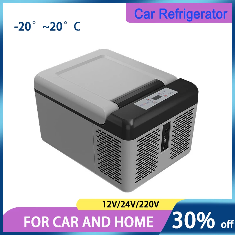9L Auto Mini Frigorifero Alpicool Compressore Refrigerazione 12/24V Auto Congelatore Portatile 220V Casa Camion Piccolo Frigorifero Per Picnic