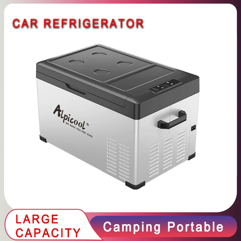 Auto Mini Frigorifero Alpicool 25L Piccolo Congelatore 220V Auto Casa Campeggio Portatile Piccolo Frigorifero 12/24V Compressore Cooler Ice Box