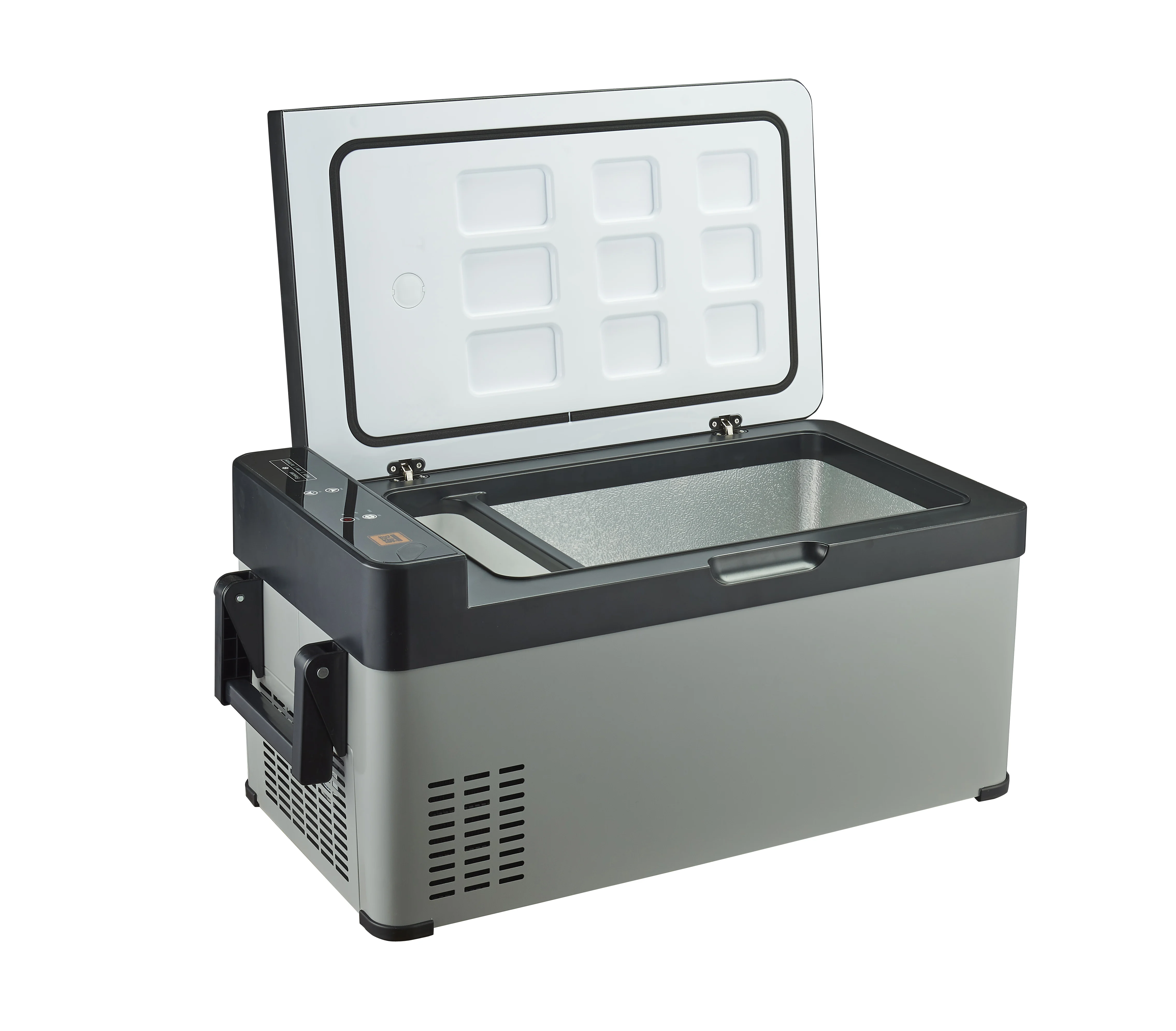 Mini Frigo Portatile Per Auto 220V 12V Congelatore Q-30 Compressore 30L Ac & Dc Frigorifero Per Auto Elettrica Auto Bus Camion Barca Campeggio 45W