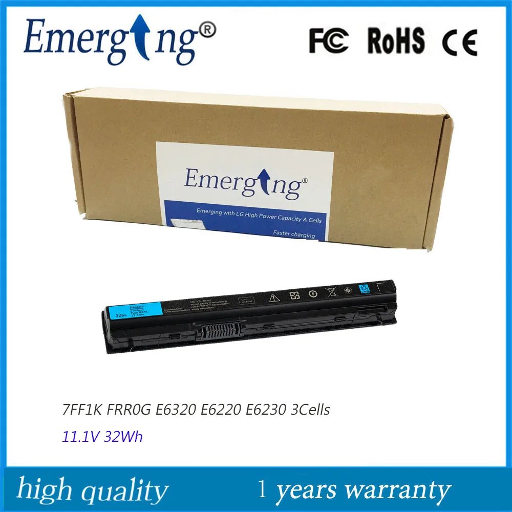 Batteria Per Laptop 11.1V 32Wh 7 Ff1K Per Dell Latitude E6120 E6220 E6230 E6320 E6330 E6430S 11Hyv 3 W2Yx 5 X317