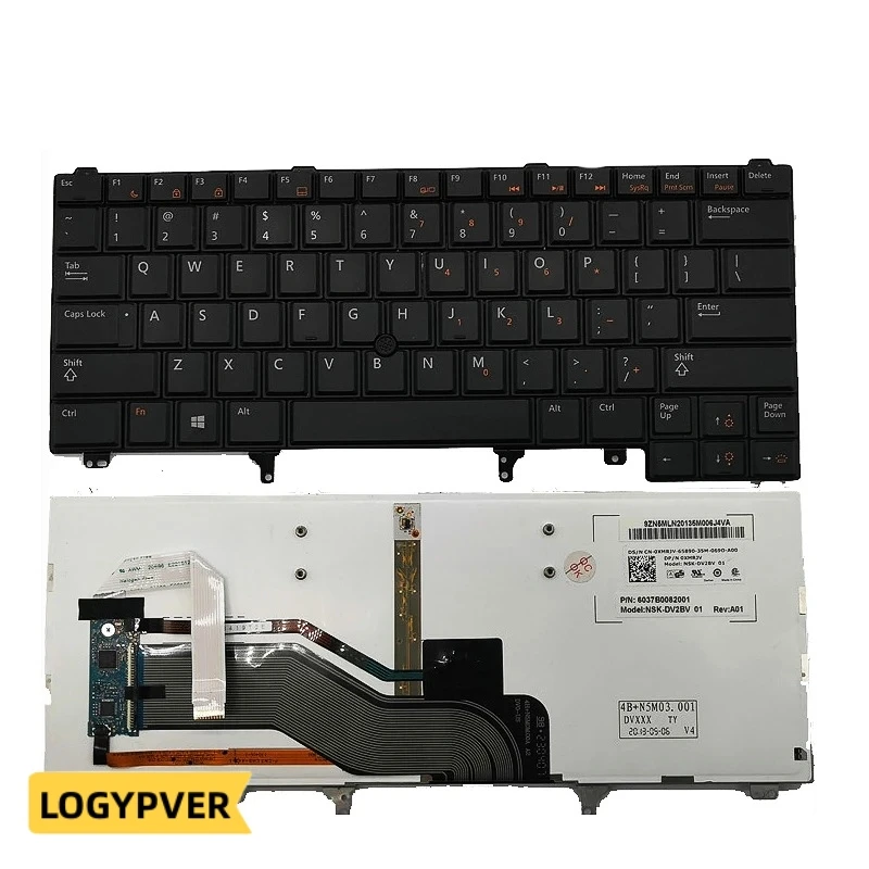 Tastiera Per Dell E6420 E5420 E5430 E6220 E6320 E6330 E6430 Laptop Retroilluminato Inglese Usa