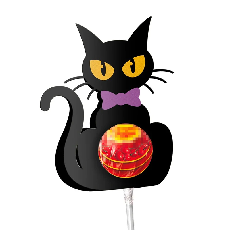 Halloween Metal Cutting Die Cut Cat Lolly Holder Scrapbooking Paper Craft Handmade Card Punch Art Cutter