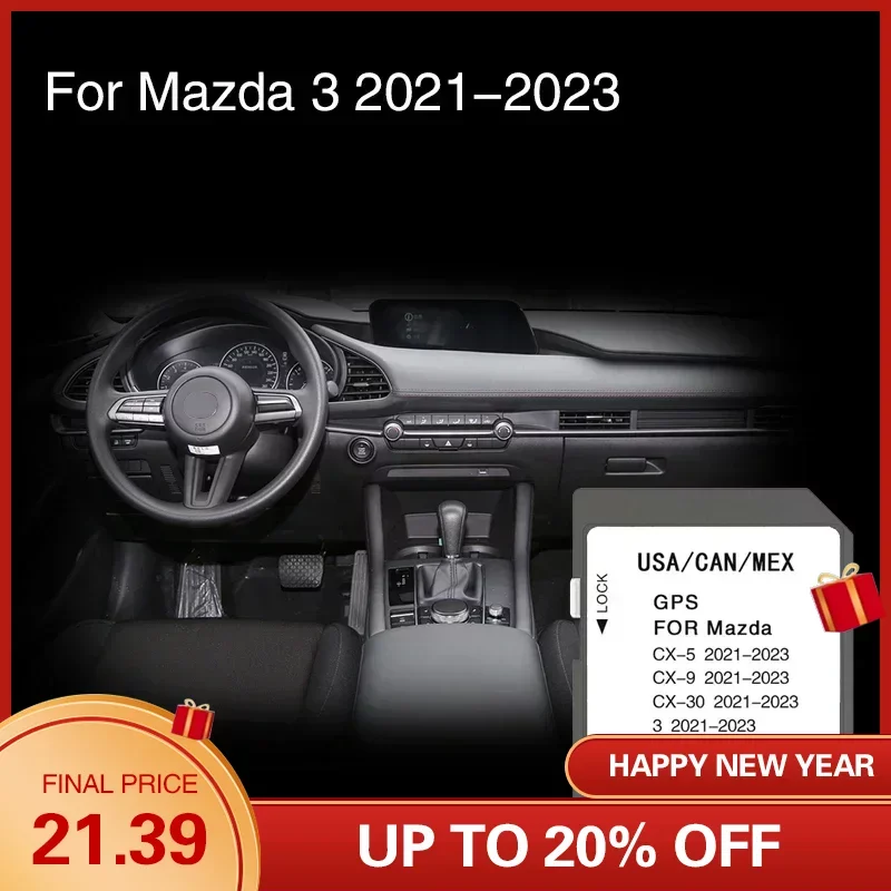 Per Mazda 3 2021 2022 2023 Navigazione Naving Sd Map And Card Cover Nord America Canada Messico Vehicle
