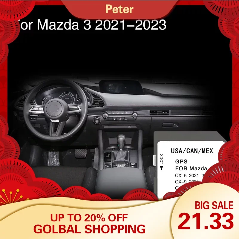 Per Mazda 3 2021 2022 2023 Navigazione Naving Sd Map And Card Cover Nord America Canada Messico Vehicle