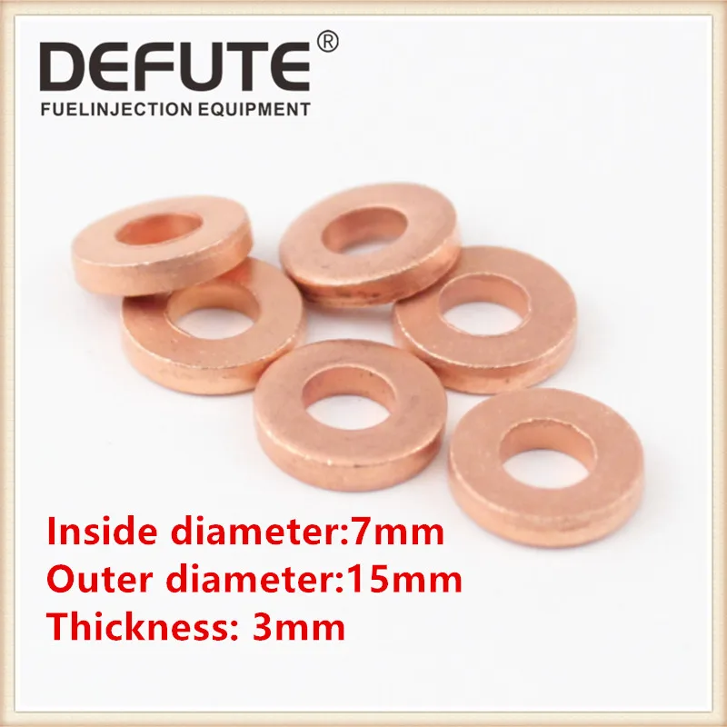 Spessore = 3Mm 9001-850C Rondella Di Rame 9001-850C 7.1*15*3Mm 9001 850C Per Ugello Iniettori Carburante Euro3 Euro4 Euro 5