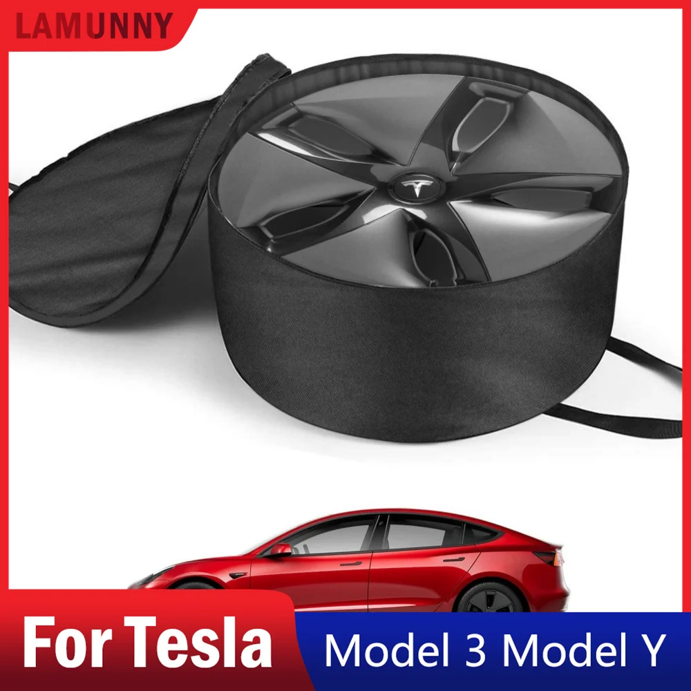 Borsa Portaoggetti Per Copriruota Aero Hubcaps Per Tesla Model 3 Y Coprimozzo Borsa Per Il Trasporto Portatile Borsa Per Auto Hubcap Accessori Auto