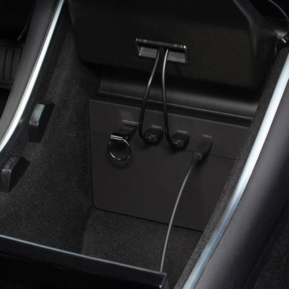 Hub Usb 5 Porte, Ssd Disk Sticks Storage Center Console Kit Accessori Per Tesla Model 3 Wireless Charging Pad Connettore Di Tipo C