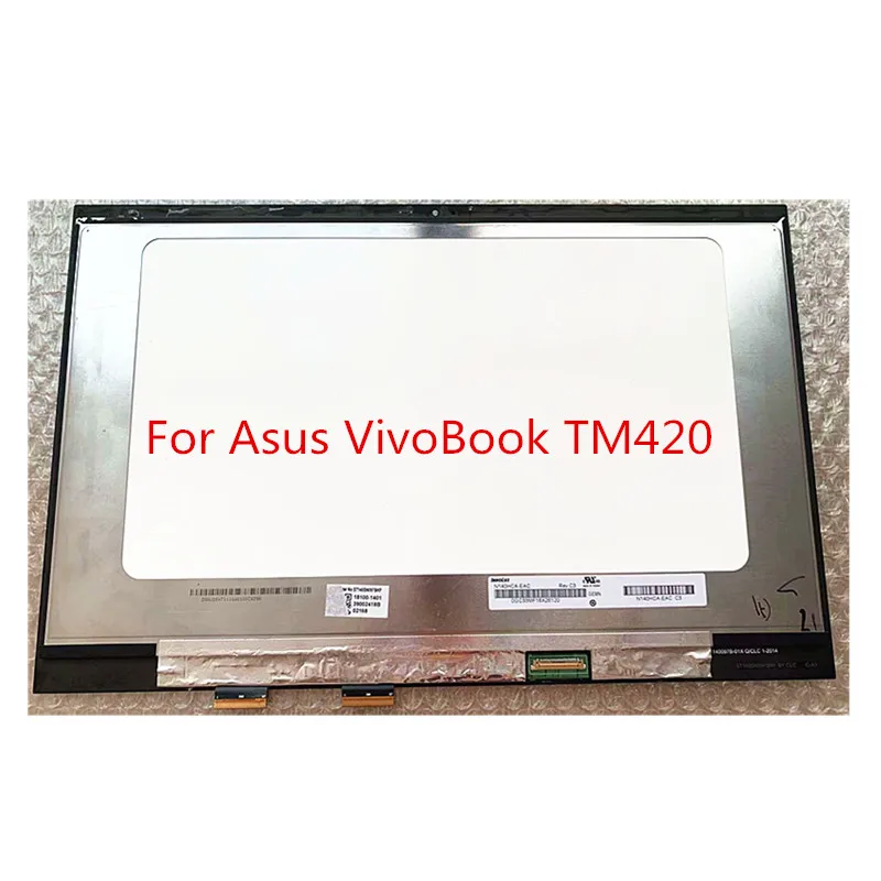 14.0 Lcd Per Asus Vivobook Flip 14 Tm420 Tm420U Tm420I Tm420Ia Tp420 Tp420Ua Touch Digitizer Led Display Screen Assembly