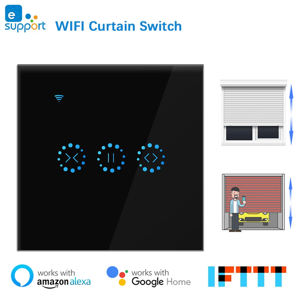 Interruttore Cieco Per Tende Wifi Per Tapparelle Motore Elettrico, Tapparelle Smart Domotica Per Alexa, Google Home