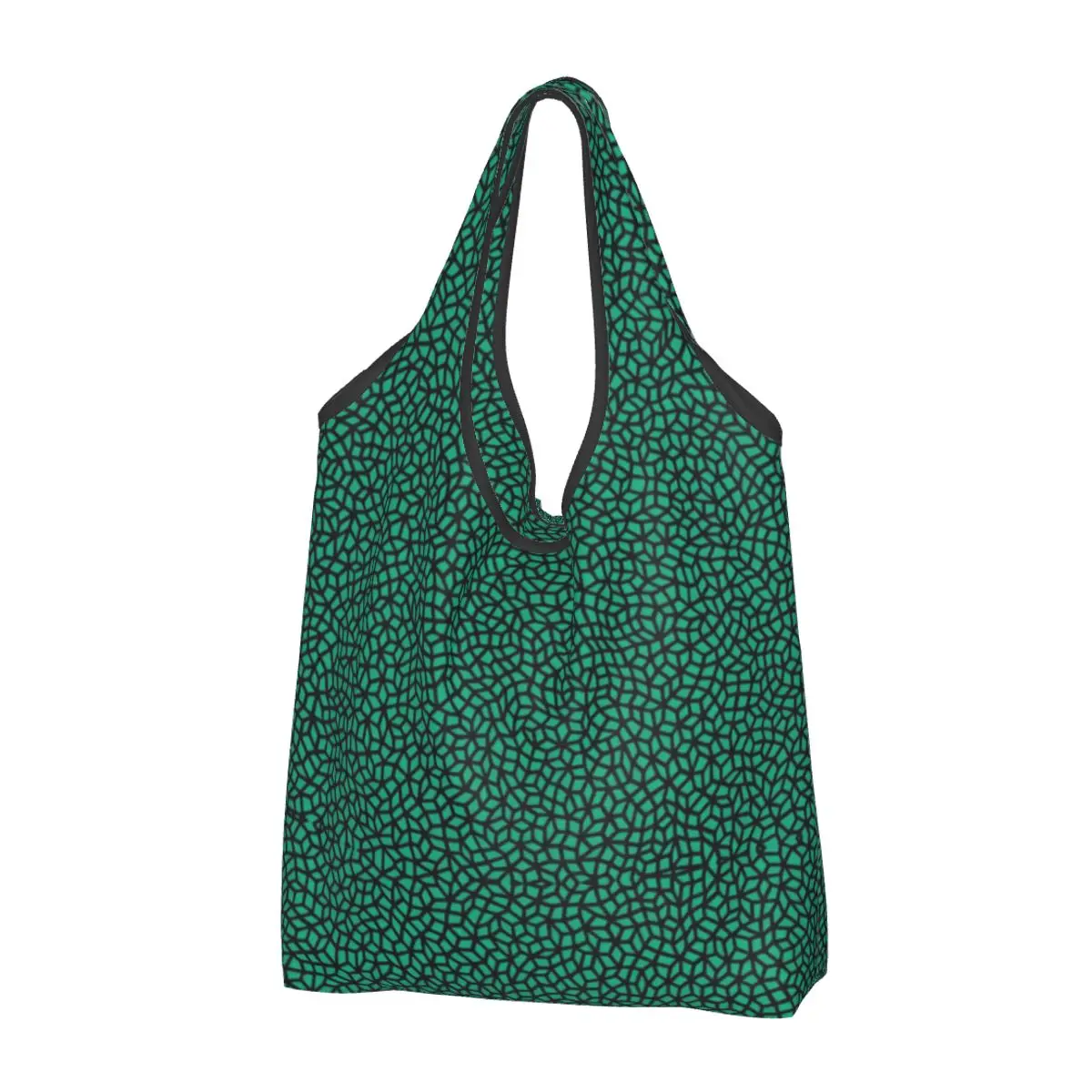 Green Yayoi Kusama Floor Pillow Grocery Bag Heavy Duty Art Abstract Dots Pumpkin Polka Pop Shopping Estetico Eco Allegato Pouch