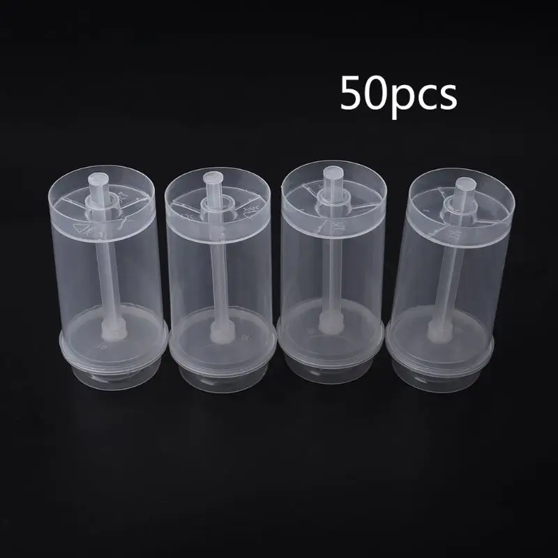 50 Pcs Round Shape Clear Push-Up Cake Pop Shooter Containers For  Baby Shower Gathering Party Easy To Fill Easy To New Dropship
