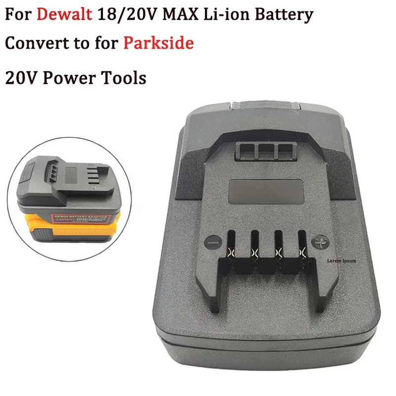 Adattatore Batteria Per Batteria Al Litio Dewalt 18V 20V Converti Per Convertitore Portatile Per Utensili Elettrici Cordless Parkside 20V