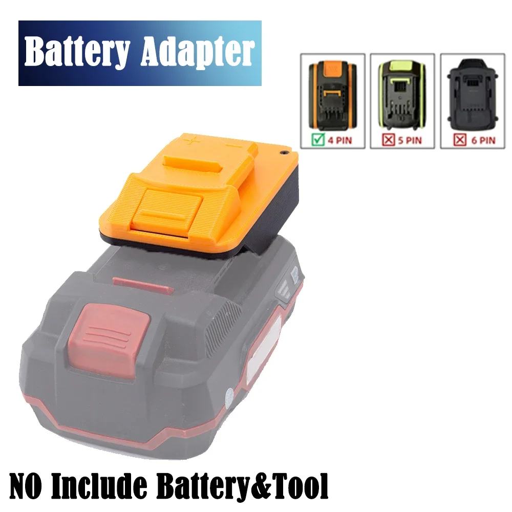 Adattatore Convertitore Batteria Per Batteria Al Litio Lidl Parkside X20V A Strumento Cordless Worx 4Pin 20V (Batterie Non Incluse)