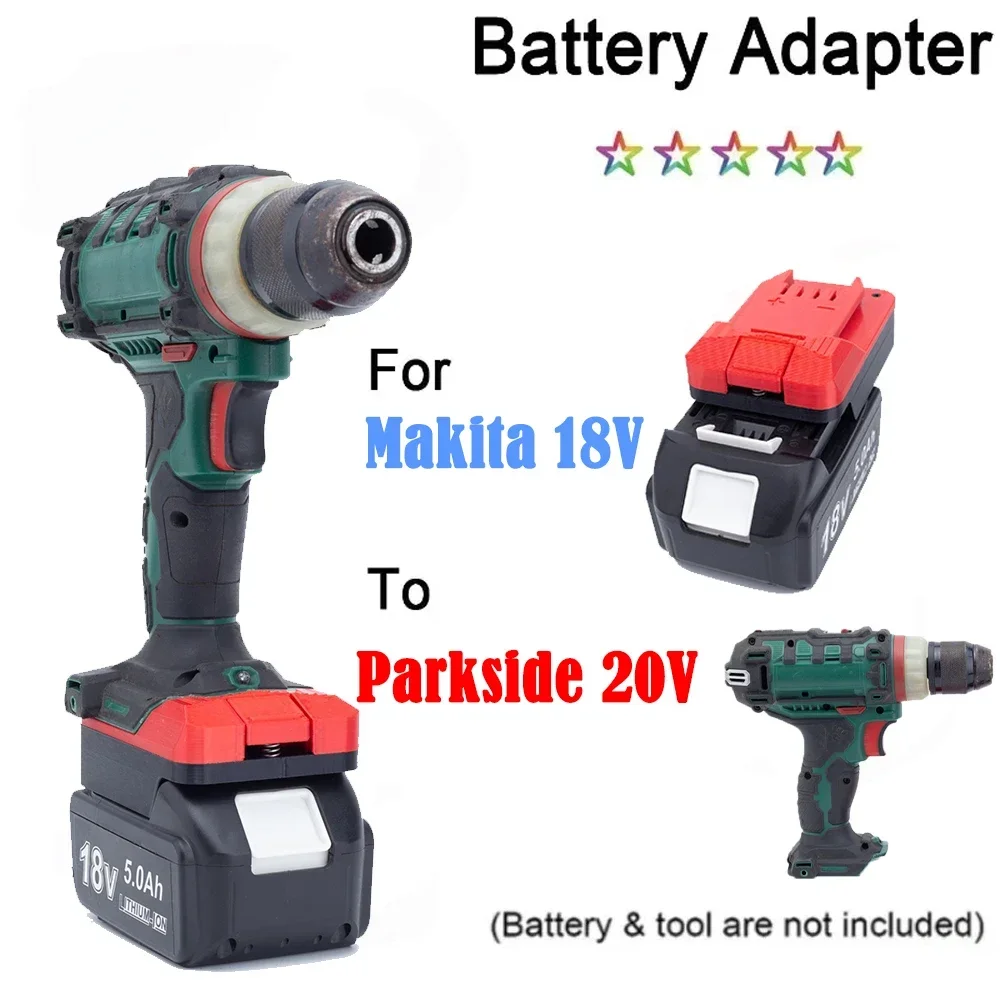 Convertitore Adattatore Batteria Per Makita 18V Litio A Lidl Parkside 20V Utensili Per Trapano Elettrico (Non Includere Strumenti E Batteria)