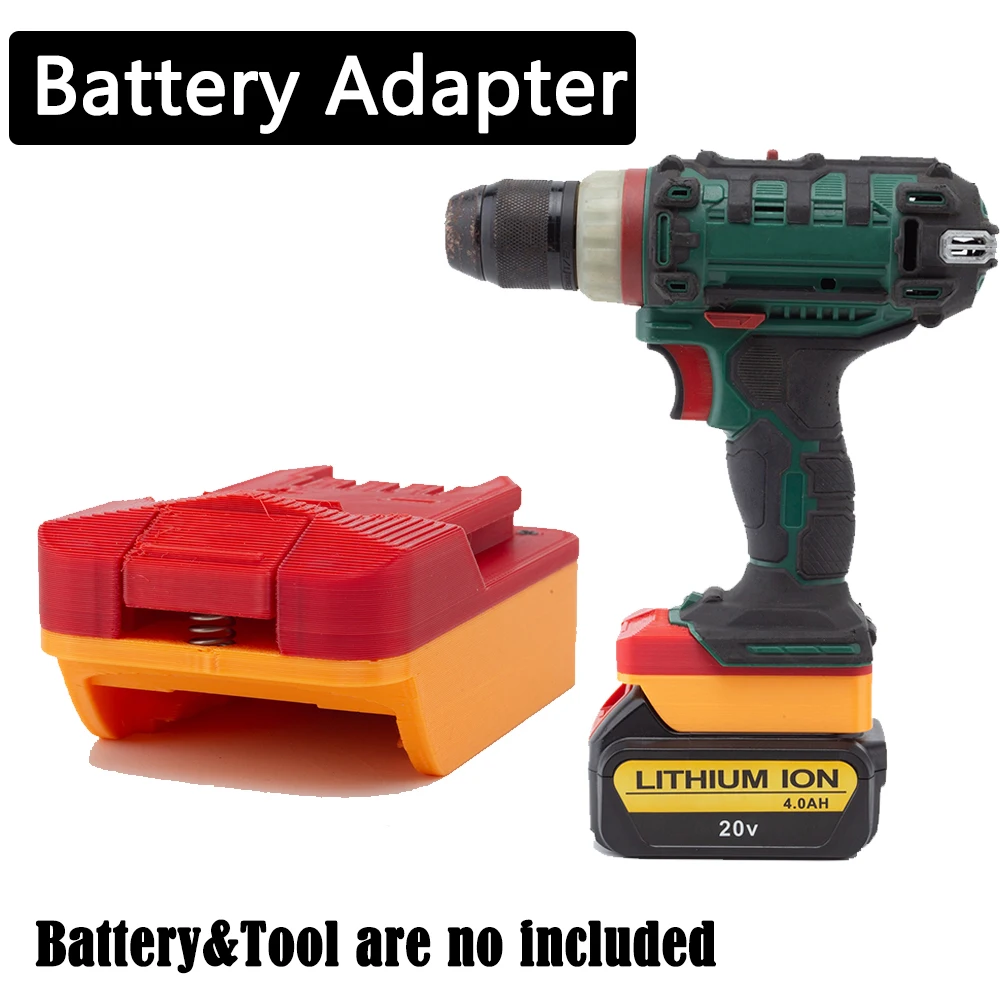 Convertitore Adattatore Batteria Per Dewalt 20V Li-Ion A Lidl Parkside X20V Strumento Trapano Elettrico (Non Includere Strumenti E Batteria)