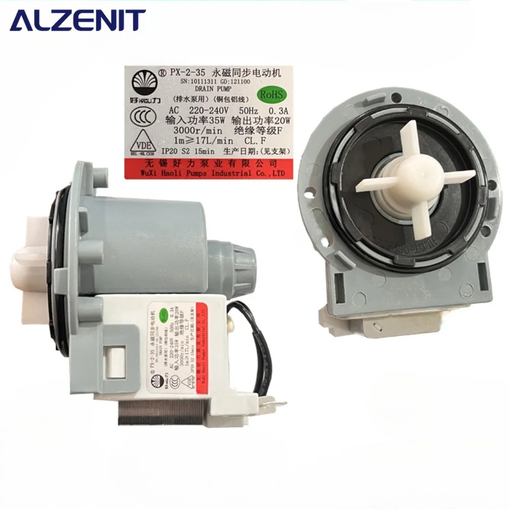 Gruppo Pompa Acqua Di Scarico Per Lavatrice Samsung Px-2-35 220V/240V 50Hz Parti Rondella Motore Di Drenaggio