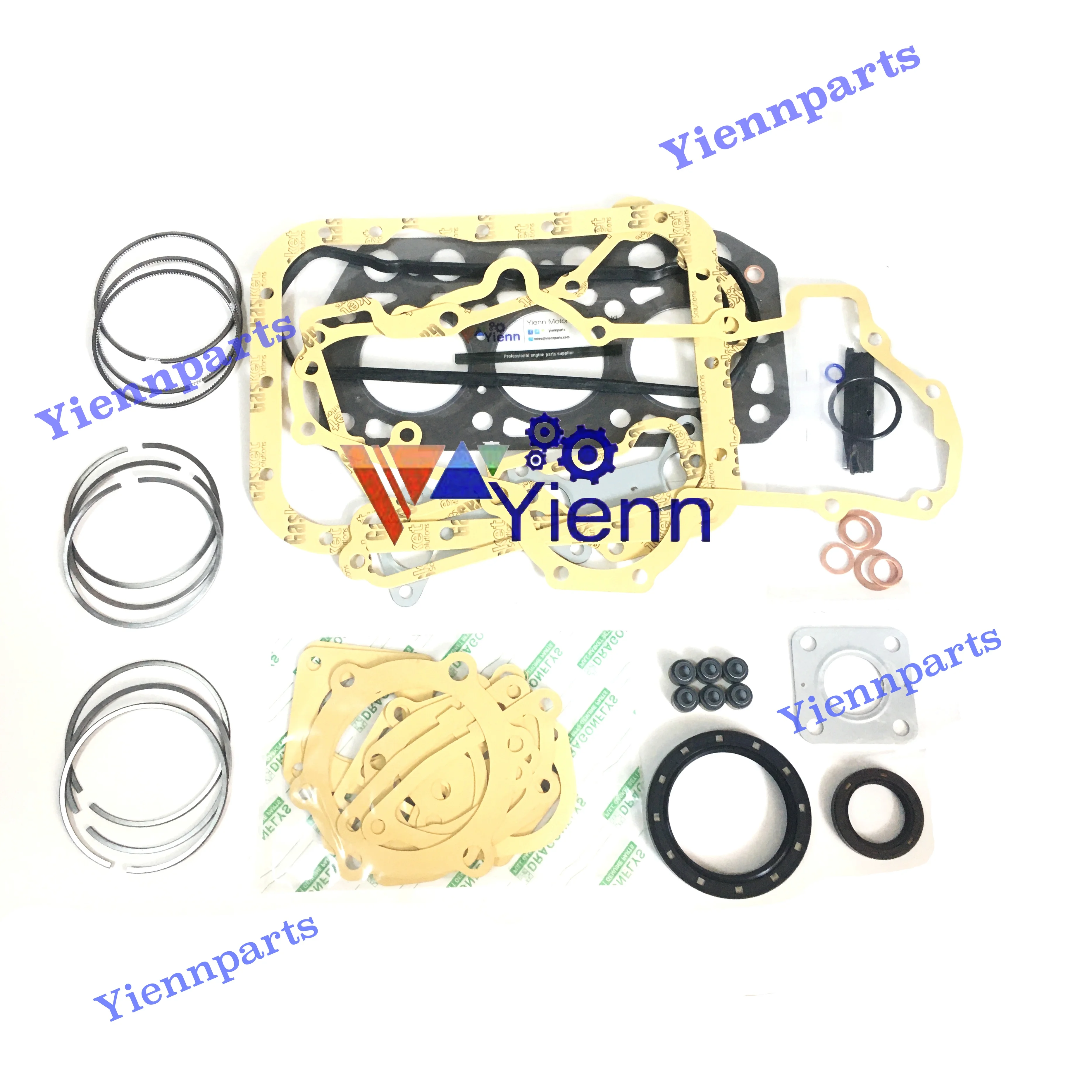 Per Kubota D950 D950-5B Revisione Kit Re-Ring Kit Completo Di Guarnizioni Parti Del Motore Diesel B1-16 B1-17 B1600 B7200 B8200 Trattore