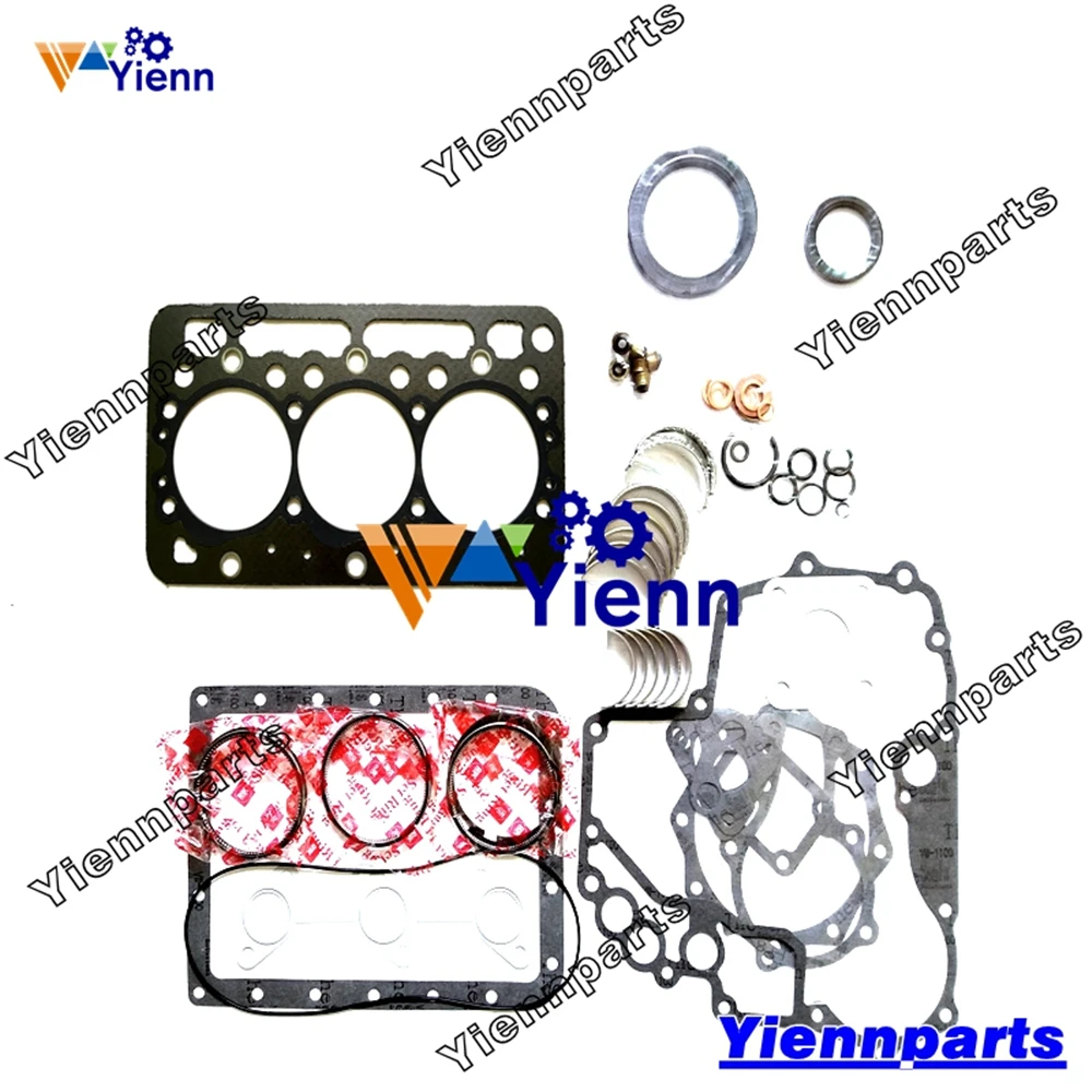 Per Kubota D950 D950-La1 Revisione Kit Re-Ring Kit Completo Di Guarnizioni Parti Del Motore Diesel B1-16 B1-17 B1600 B7200 B8200 B1750D Trattore