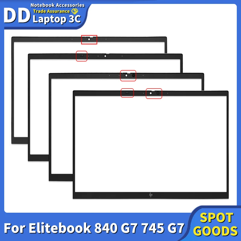 New Laptop Front Bezel Cover With Camera For Hp Elitebook 840 G7 745 G7 Notebook Replacement Shell
