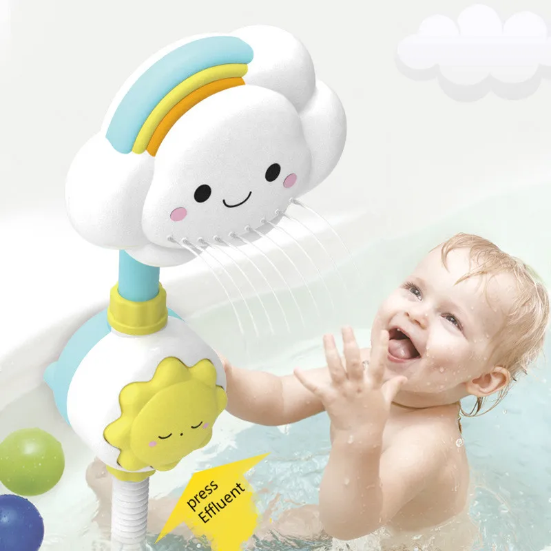 Baby Shower Toys New Cloud Rainbow Electric Shower Bagno Giocattoli Da Bagno Giocattoli Da Bagno Per Bambini Giocattoli Per Bambini Giocattoli Da Bagn