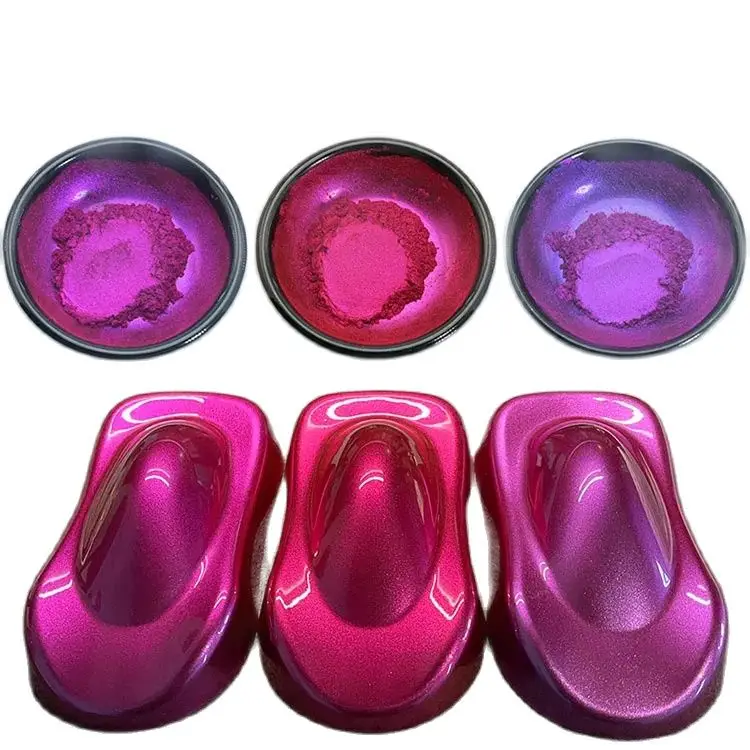 25G Bulk Metallic Purple Pearl Car Paint Pigment Powder