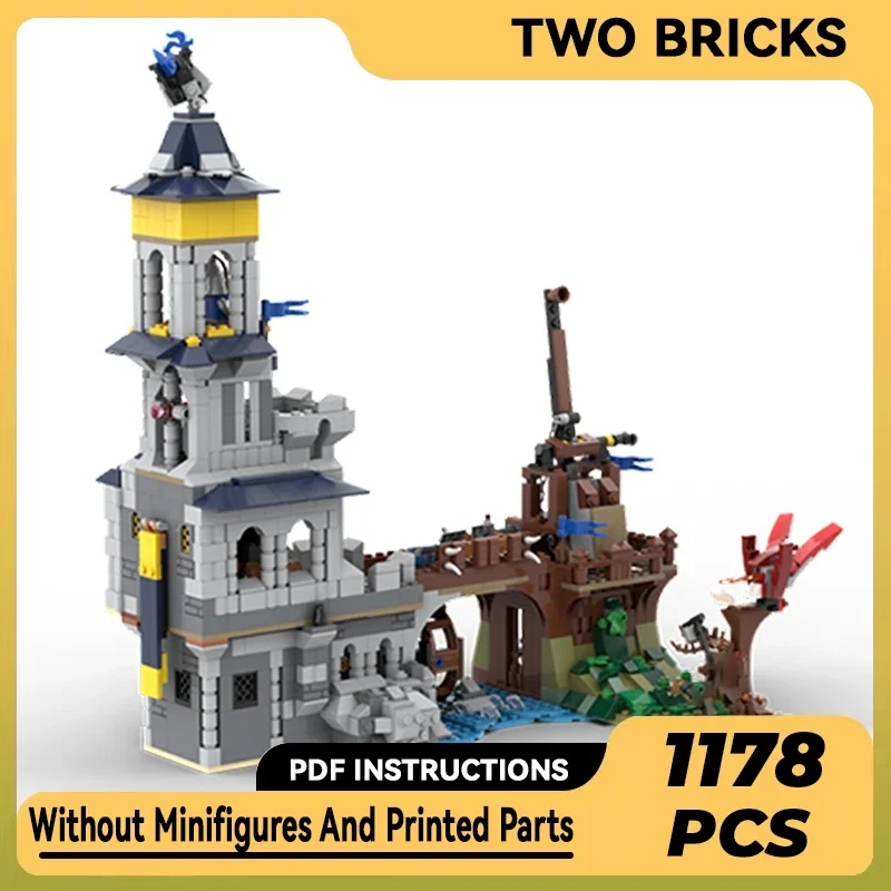 Moc Building Bricks Castello Militare Modello Black Falcon Trebuchet Technology Blocchi Modulari Regalo Giocattoli Di Natale Set Fai Da Te Assemblaggi