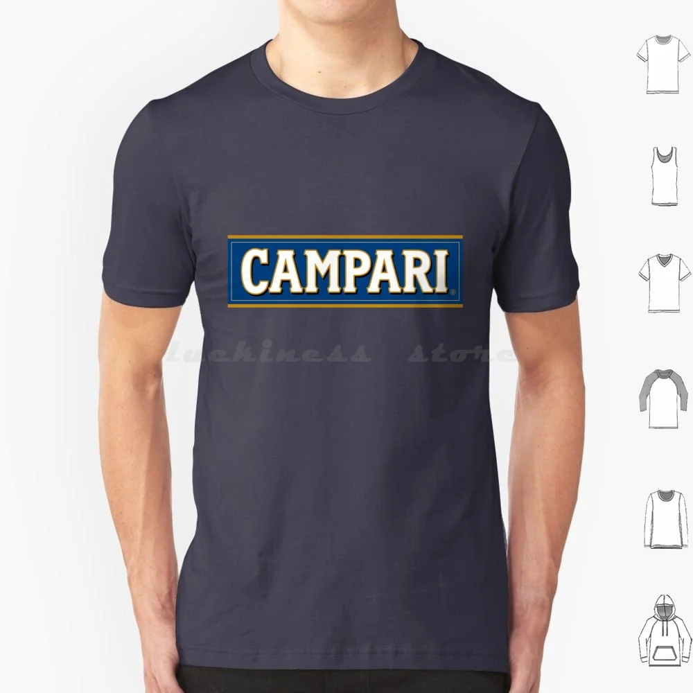 Maglietta Campari Maglietta Taglia Grande 100% Cotone Campari Italia