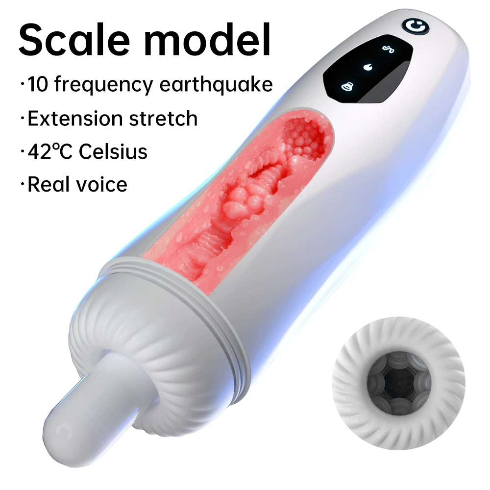 Robot Del Sesso Della Tazza Del Masturbatore Maschio Telescopico Del Pistone Automatico Che Succhia Il Masturbatin Per La Macchina Del Sesso Del Vibra